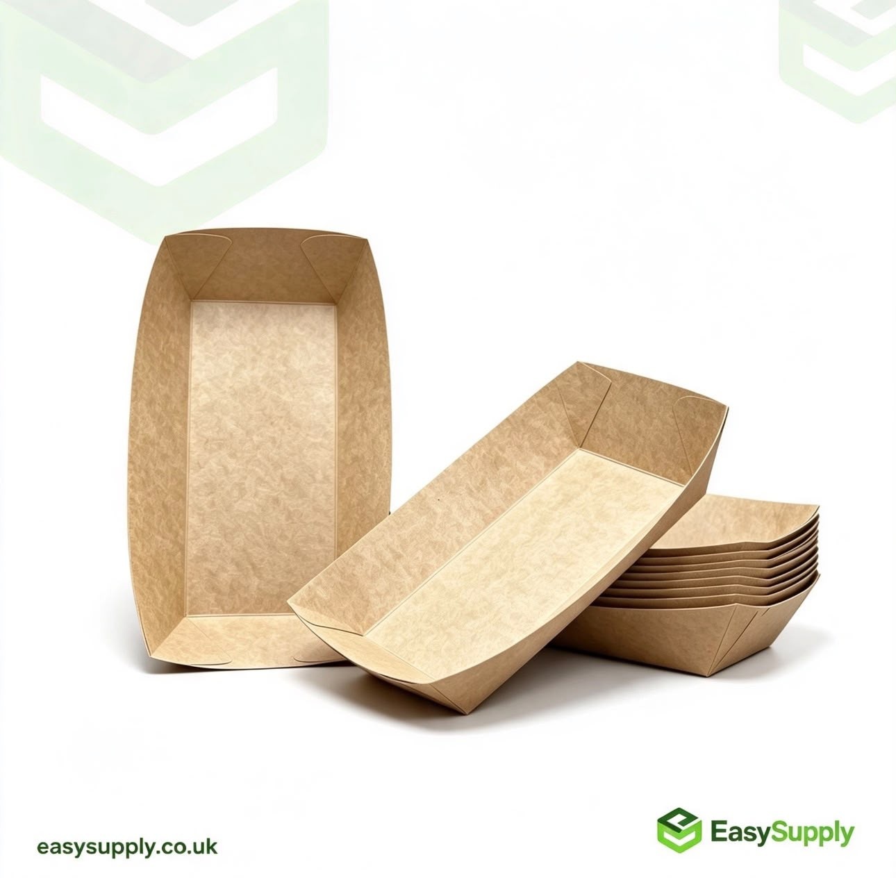 Large kraft chippy tray view 2