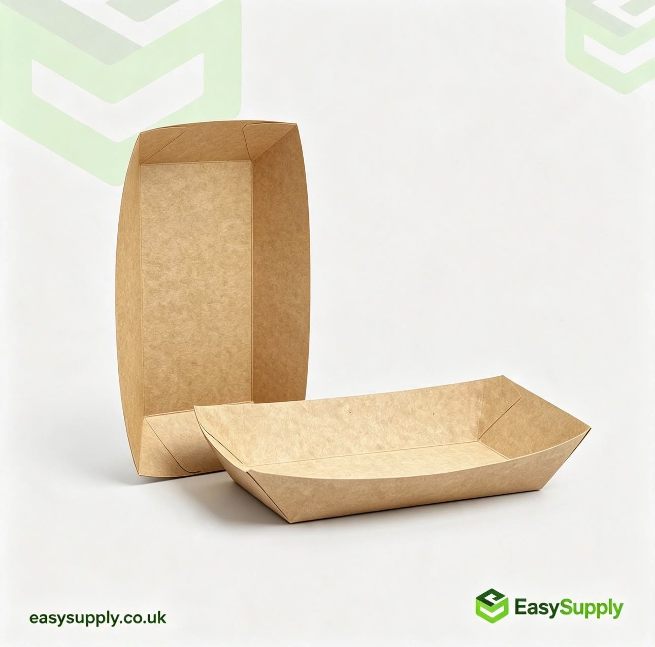 Large kraft chippy tray view 3