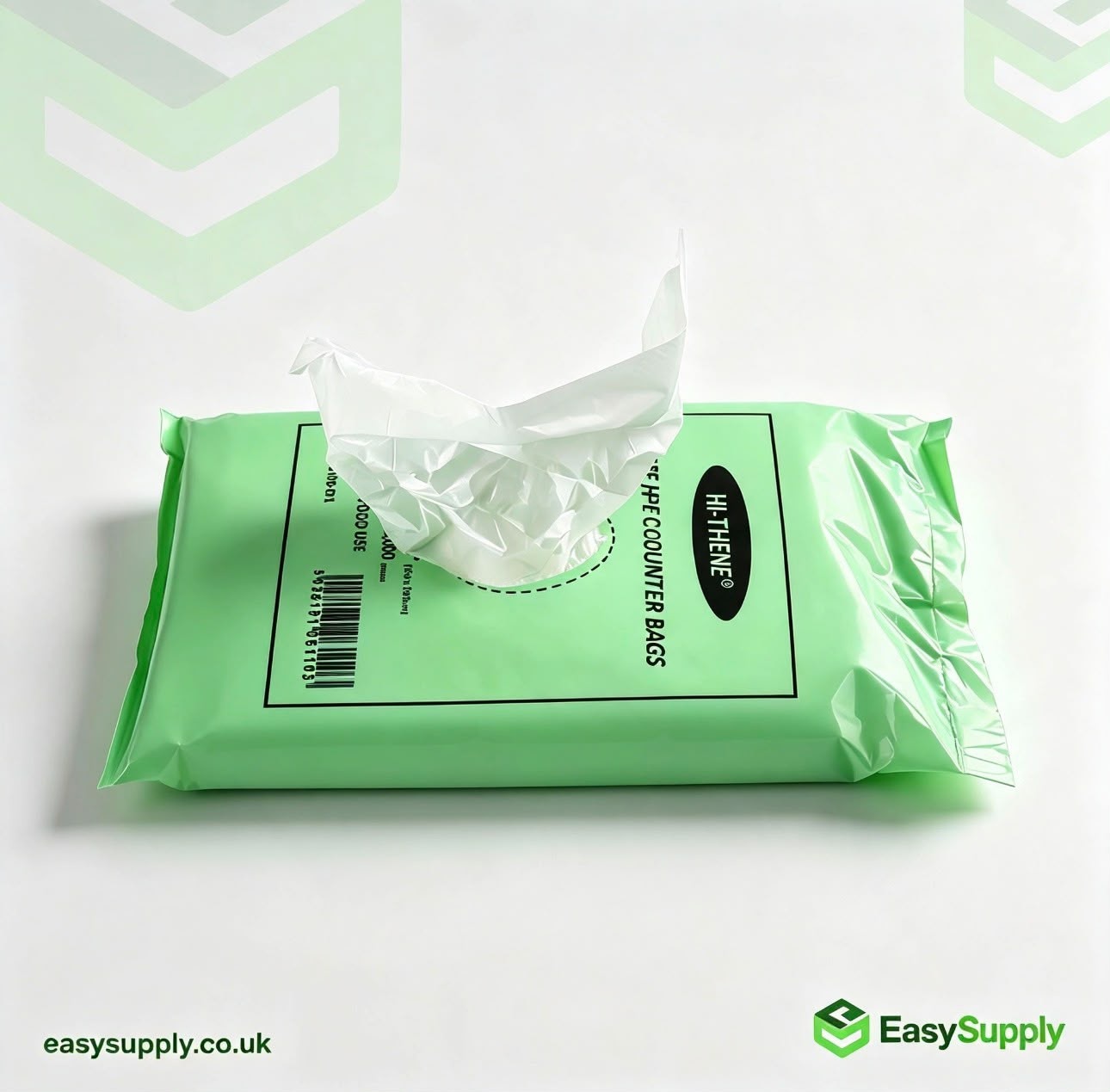 HDPE counter bags pack tear and remove