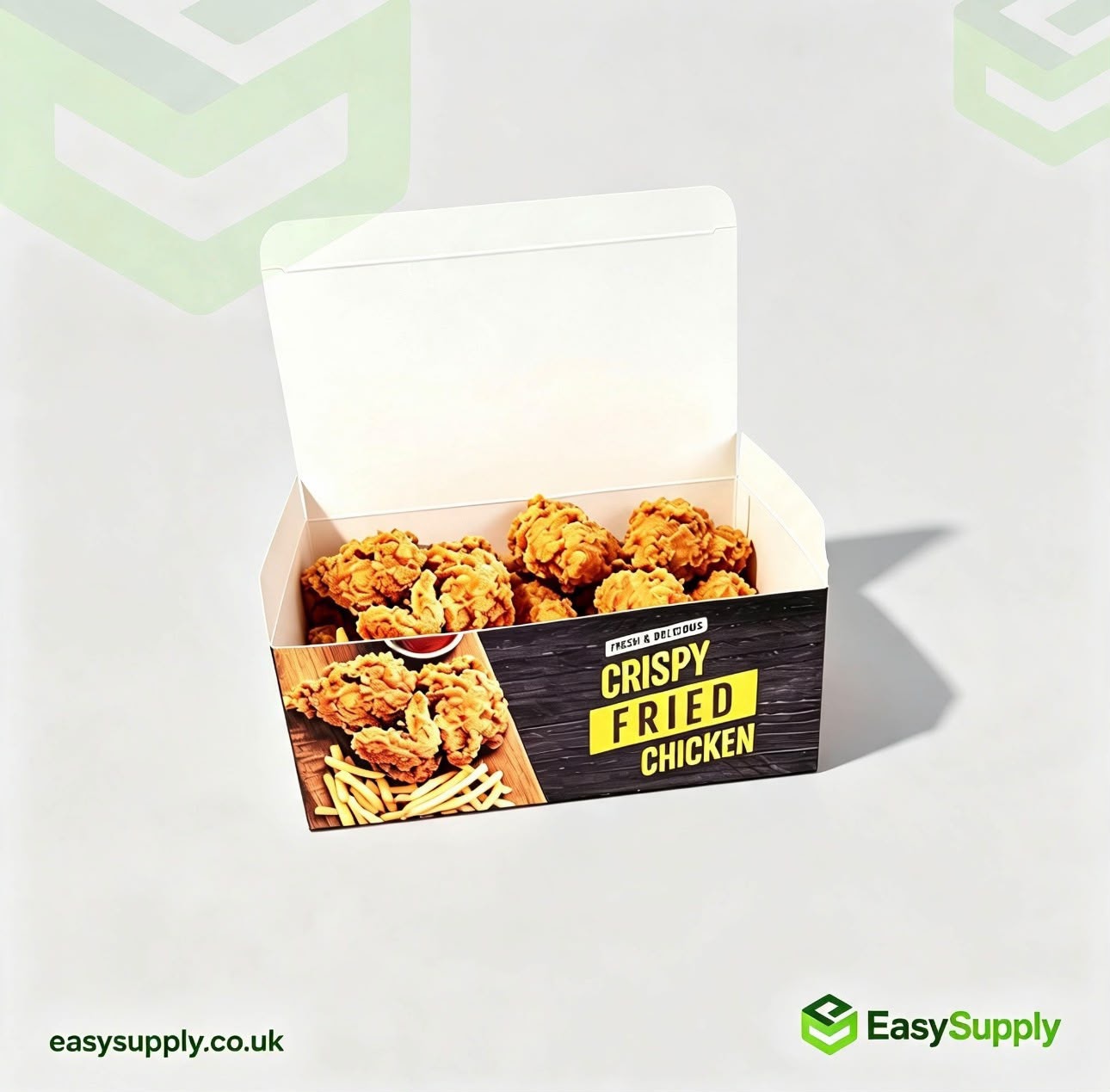 FC1 medium chicken box open with fried chicken