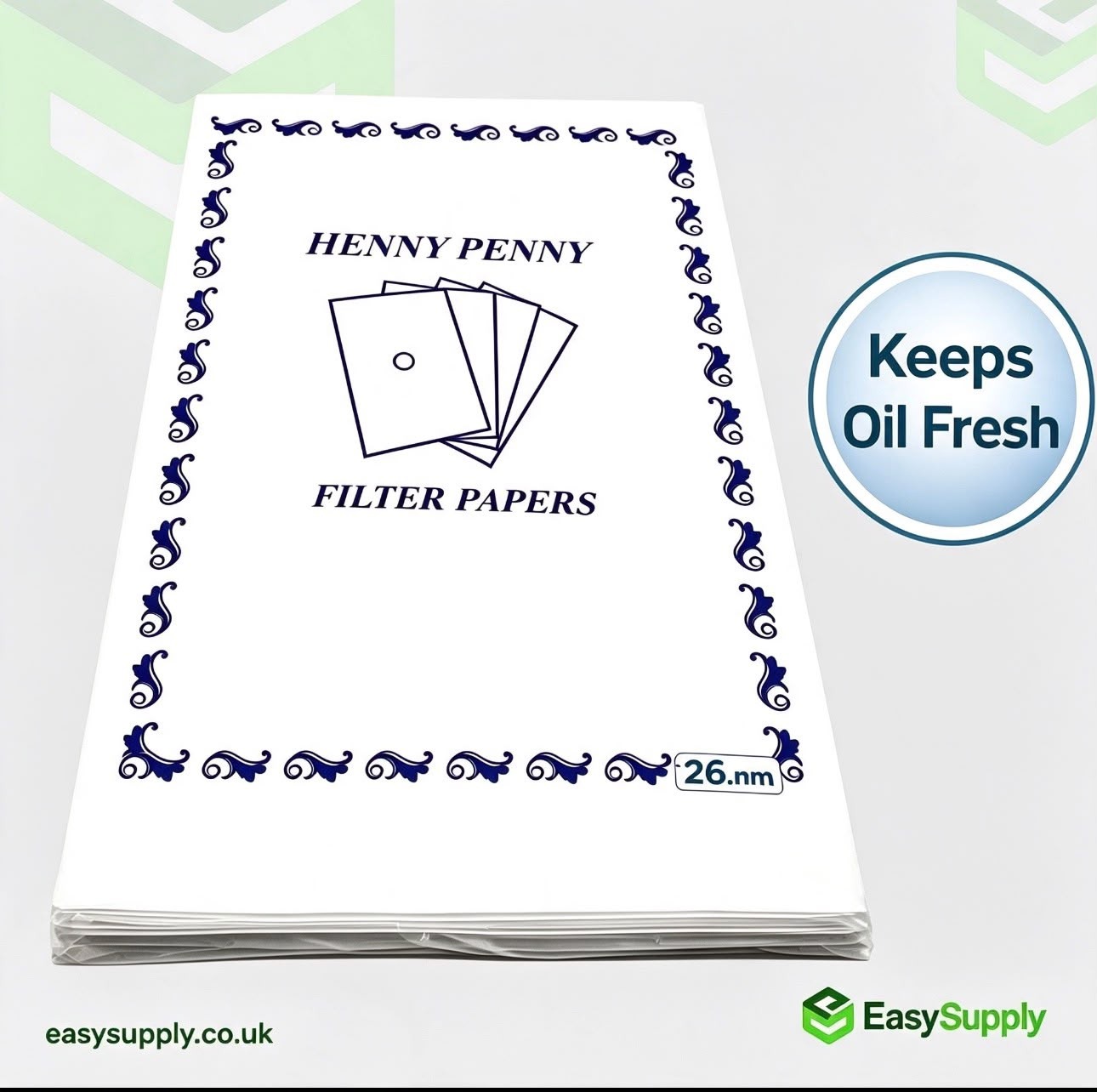 Henny Penny filter papers pack angled