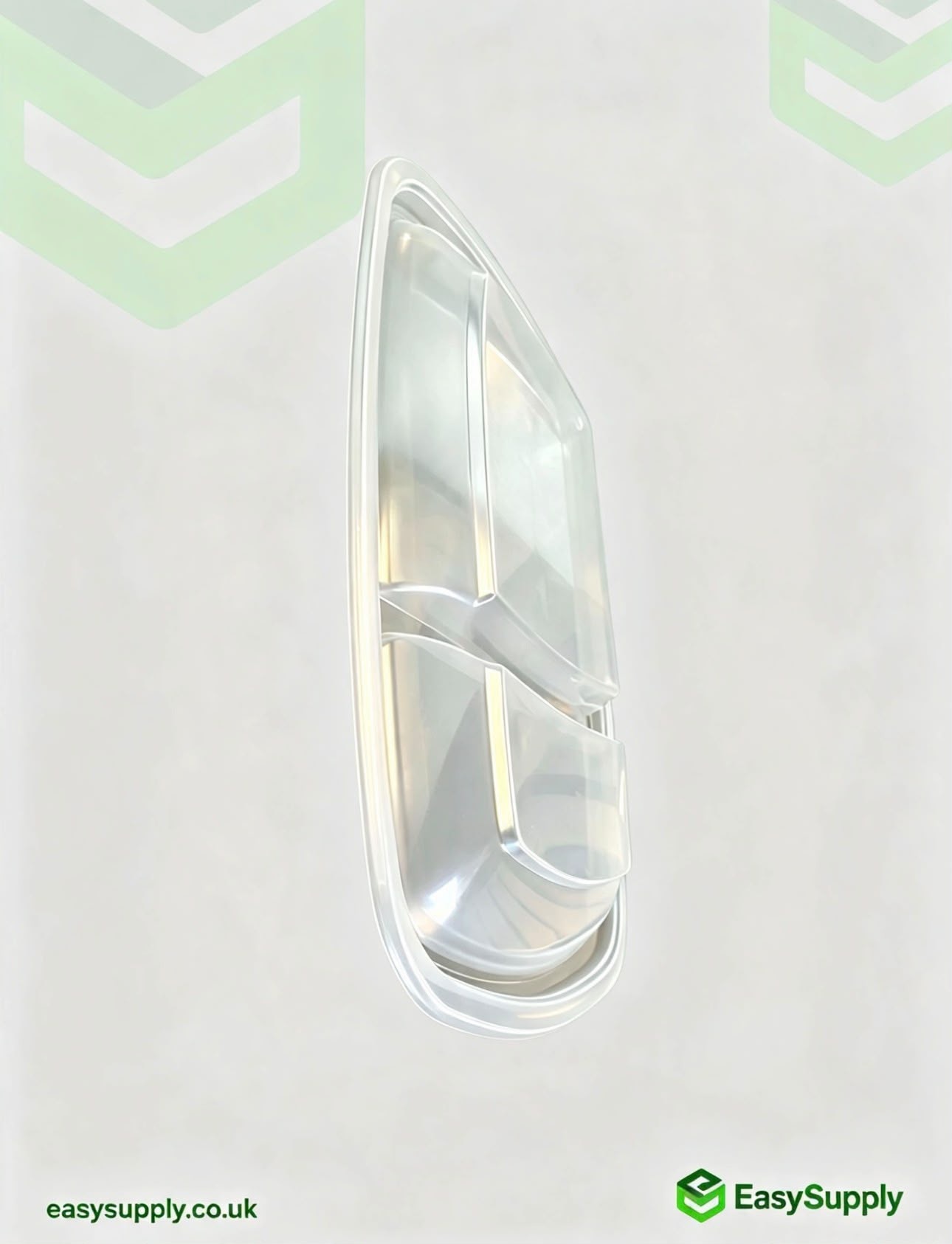 Clear PP lid side profile