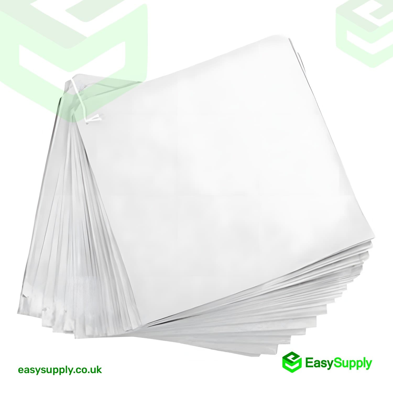 7 x 7 White Paper Bag 